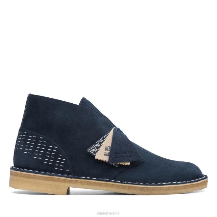 clarks desert boot navy sashiko laivasto sashiko Clarks sukupuolineutraali 2DHN6610 laivasto sashiko