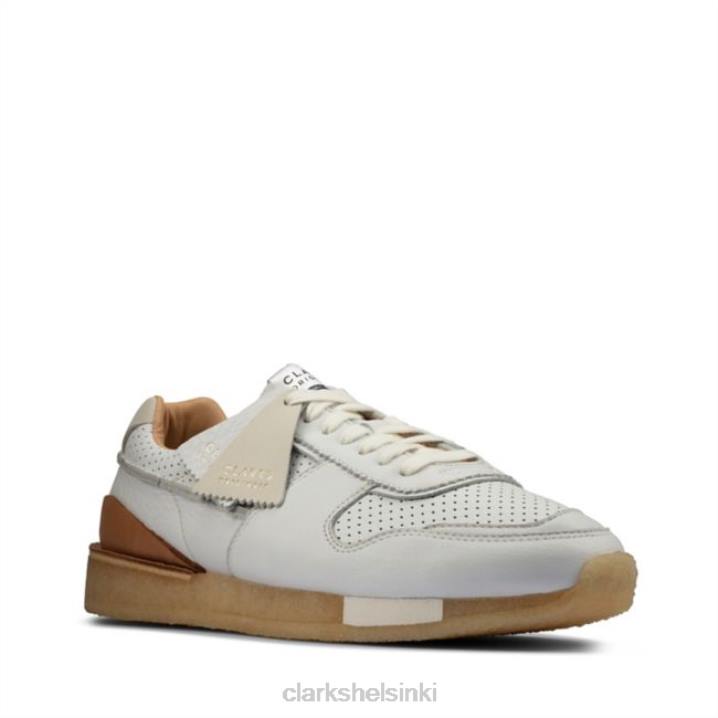 clarks white leather tor run white nahka Clarks sukupuolineutraali 2DHN6433 valkoista nahkaa