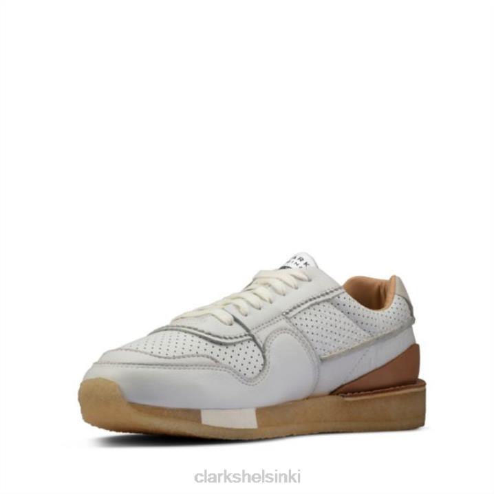 clarks white leather tor run white nahka Clarks sukupuolineutraali 2DHN6433 valkoista nahkaa