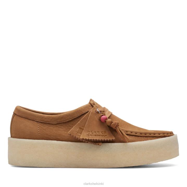 clarks wallabee cup tan nubuck tan nubuck Clarks sukupuolineutraali 2DHN5978 rusketus nubukki