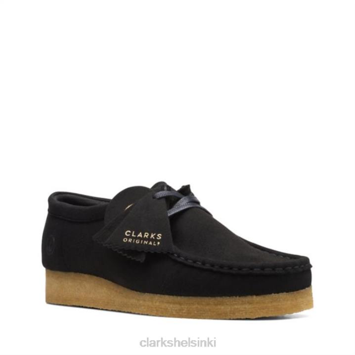 clarks wallabee musta vegaani musta vegaani Clarks sukupuolineutraali 2DHN6066 musta vegaani