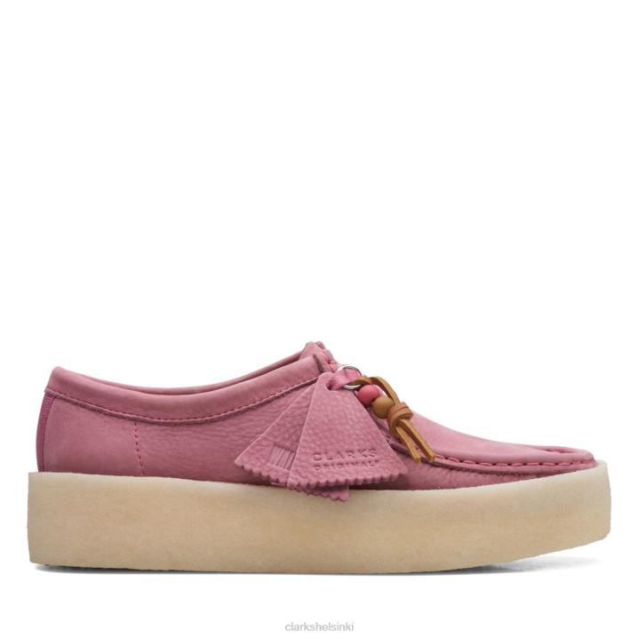 pink nubuck clarks wallabee cup pink nubuck Clarks sukupuolineutraali 2DHN6072 vaaleanpunainen nubukki