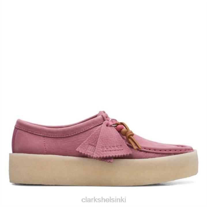 pink nubuck clarks wallabee cup pink nubuck Clarks sukupuolineutraali 2DHN6072 vaaleanpunainen nubukki