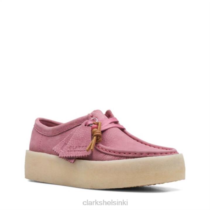 pink nubuck clarks wallabee cup pink nubuck Clarks sukupuolineutraali 2DHN6072 vaaleanpunainen nubukki