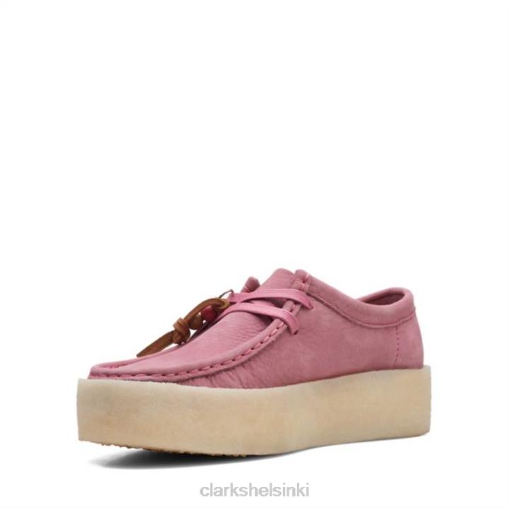 pink nubuck clarks wallabee cup pink nubuck Clarks sukupuolineutraali 2DHN6072 vaaleanpunainen nubukki
