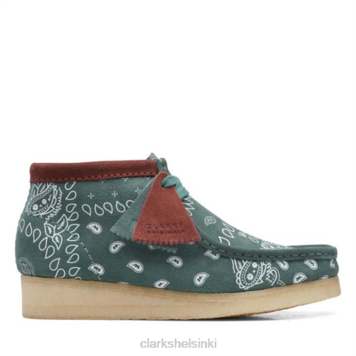 wallabee boot vihreä paisley vihreä paisley clarks Clarks sukupuolineutraali 2DHN6038 vihreä paisley