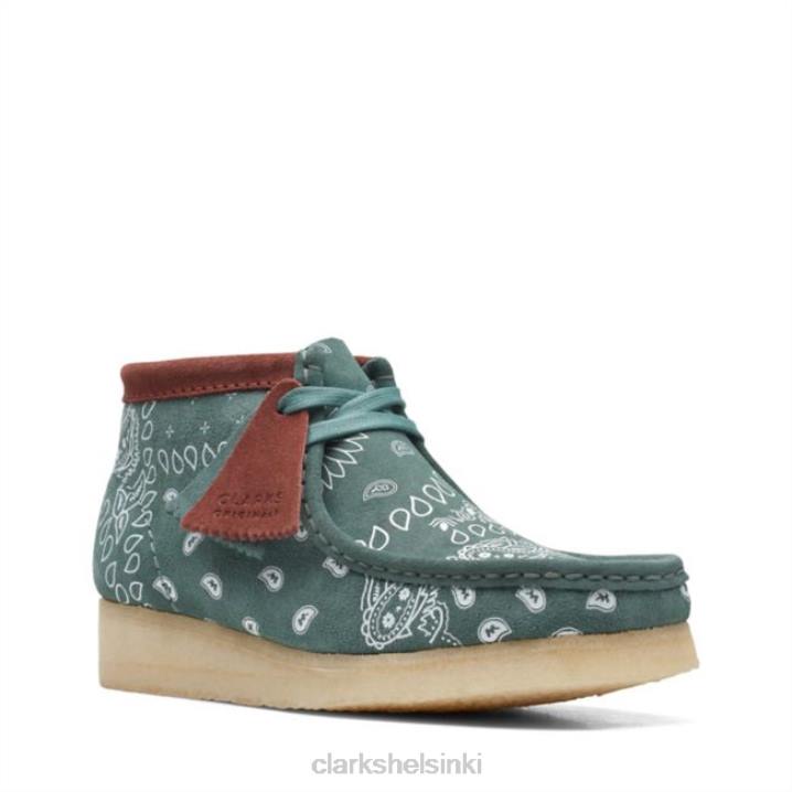 wallabee boot vihreä paisley vihreä paisley clarks Clarks sukupuolineutraali 2DHN6038 vihreä paisley