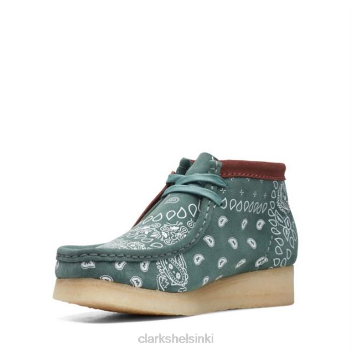 wallabee boot vihreä paisley vihreä paisley clarks Clarks sukupuolineutraali 2DHN6038 vihreä paisley