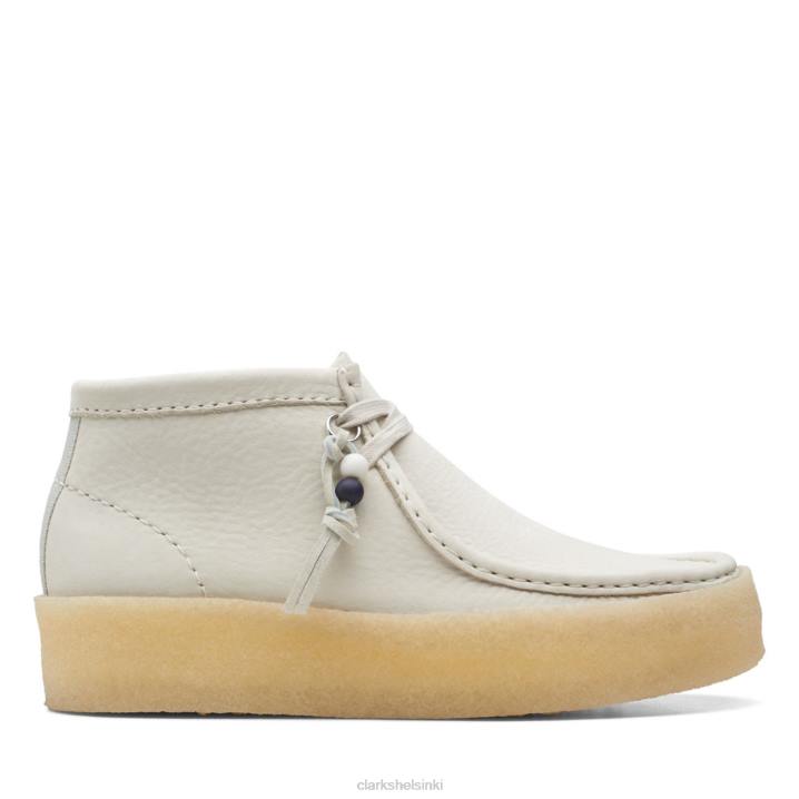 white nubuck wallabee cup boot valkoinen nubuck clarks Clarks sukupuolineutraali 2DHN5348 valkoinen nubukki