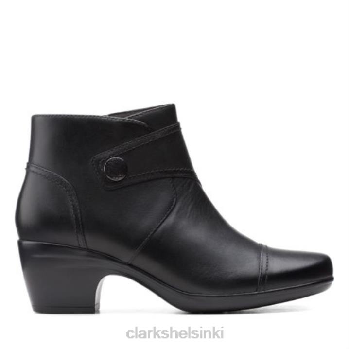 Clarks Emily kutsuu mustaa nahkaa Clarks sukupuolineutraali 2DHN4122 musta nahka