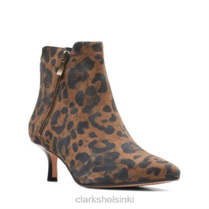 Leopardikuvioinen violetti 55 vetoketjullinen kirkkaus Clarks sukupuolineutraali 2DHN4100 leopardi kuvio