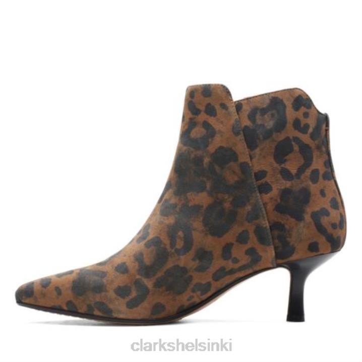 Leopardikuvioinen violetti 55 vetoketjullinen kirkkaus Clarks sukupuolineutraali 2DHN4100 leopardi kuvio