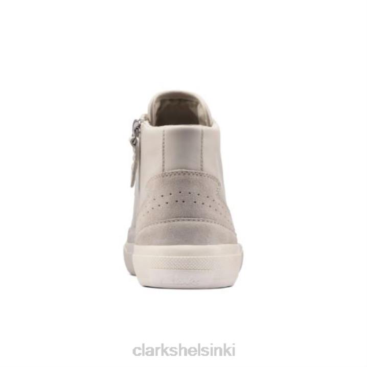 aceley zip hi clarks valkoinen nahka Clarks sukupuolineutraali 2DHN4093 valkoista nahkaa