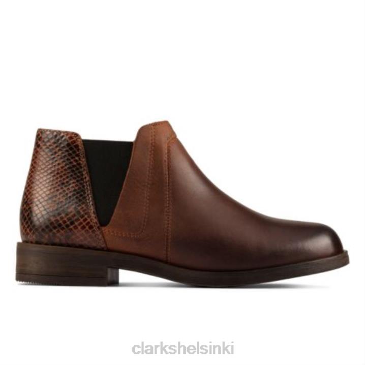 clarks demi2 beat tan combi Clarks sukupuolineutraali 2DHN4202 rusketuskombi