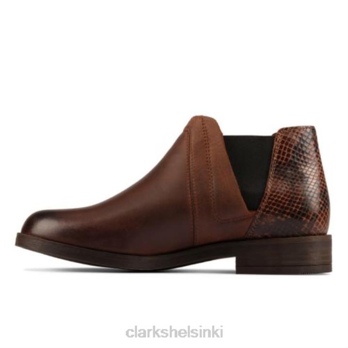 clarks demi2 beat tan combi Clarks sukupuolineutraali 2DHN4202 rusketuskombi