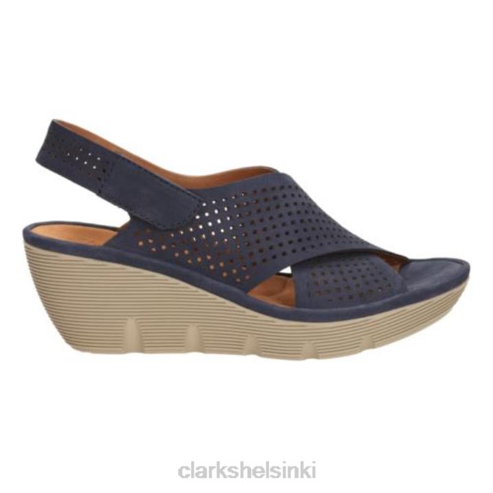 clarks laivastonsininen nahka clarene -palkinto Clarks sukupuolineutraali 2DHN4289 laivastonsininen nahka