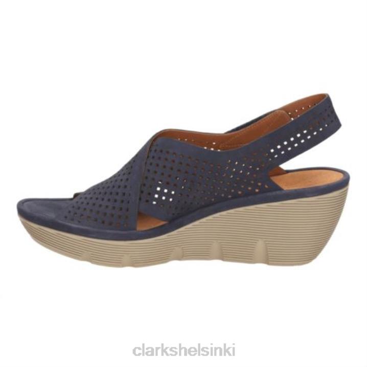 clarks laivastonsininen nahka clarene -palkinto Clarks sukupuolineutraali 2DHN4289 laivastonsininen nahka