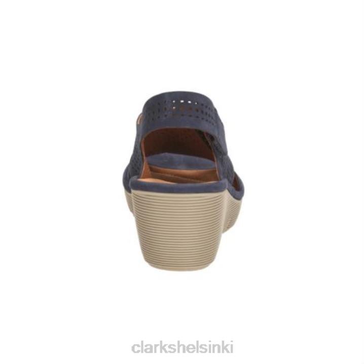 clarks laivastonsininen nahka clarene -palkinto Clarks sukupuolineutraali 2DHN4289 laivastonsininen nahka