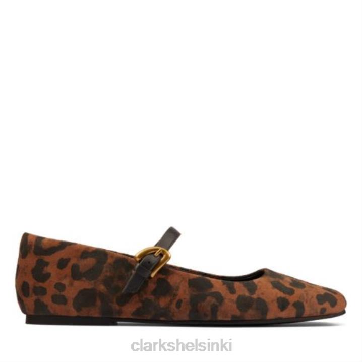clarks leopard mokka puhdasta tbar Clarks sukupuolineutraali 2DHN4337 leopardin mokka