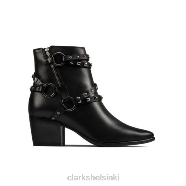 clarks musta isabella nahkaverhoilu Clarks sukupuolineutraali 2DHN4217 musta nahka