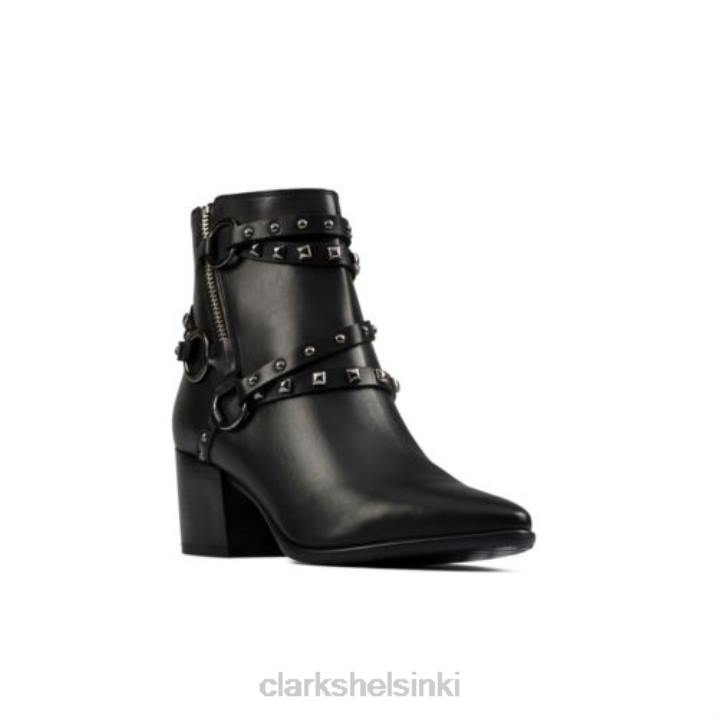 clarks musta isabella nahkaverhoilu Clarks sukupuolineutraali 2DHN4217 musta nahka