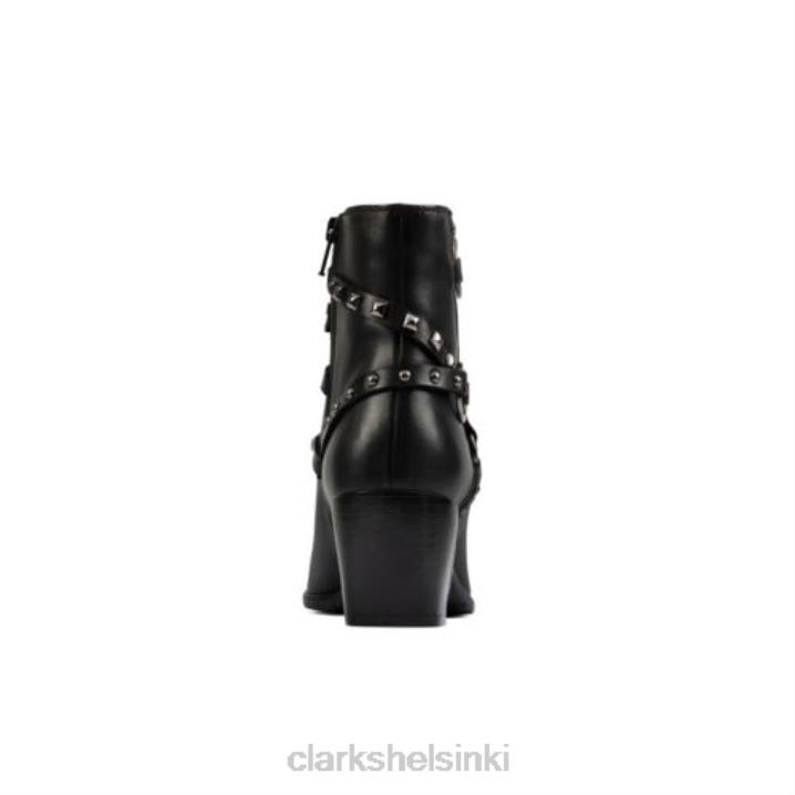 clarks musta isabella nahkaverhoilu Clarks sukupuolineutraali 2DHN4217 musta nahka