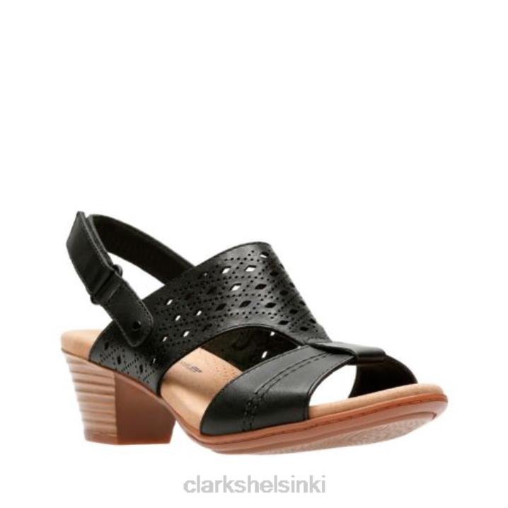 clarks musta nahka valarie mindi Clarks sukupuolineutraali 2DHN4265 musta nahka