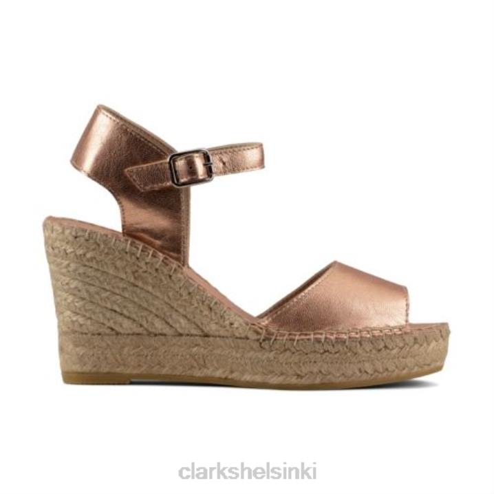 clarks rose gold metallinen nahka pollensa hiekka Clarks sukupuolineutraali 2DHN4273 ruusukulta metallinen nahka