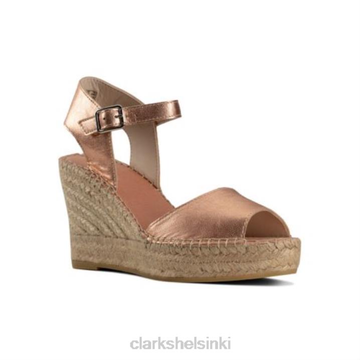 clarks rose gold metallinen nahka pollensa hiekka Clarks sukupuolineutraali 2DHN4273 ruusukulta metallinen nahka