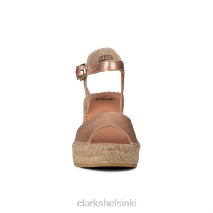 clarks rose gold metallinen nahka pollensa hiekka Clarks sukupuolineutraali 2DHN4273 ruusukulta metallinen nahka