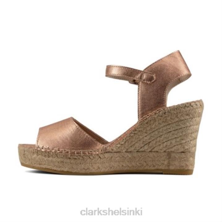clarks rose gold metallinen nahka pollensa hiekka Clarks sukupuolineutraali 2DHN4273 ruusukulta metallinen nahka