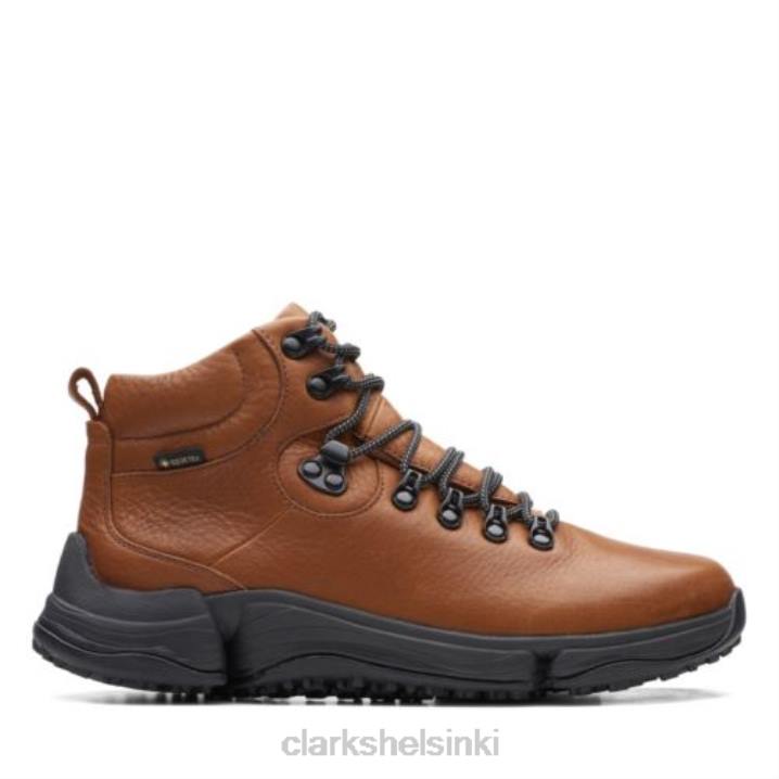 clarks tri path day2 gtx tan nahkaa Clarks sukupuolineutraali 2DHN4090 ruskea nahka