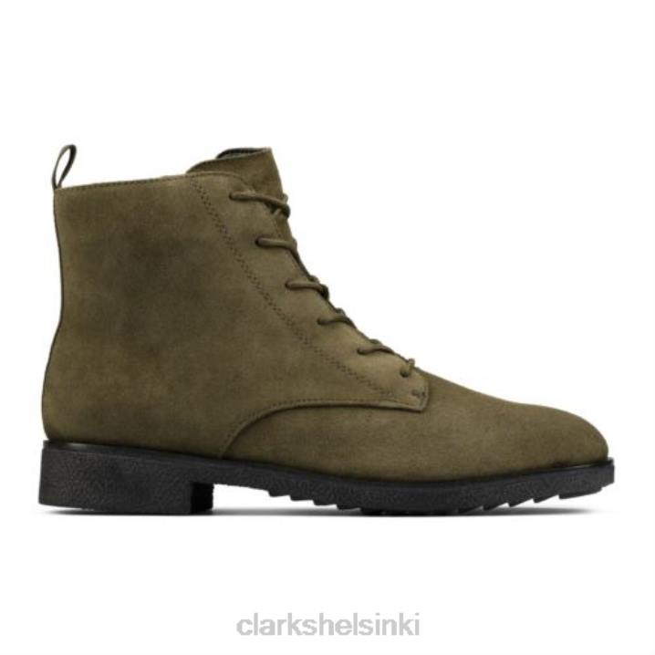 clarks tumma oliivi mokkanahka griffipitsi Clarks sukupuolineutraali 2DHN4225 tumma oliivi mokka