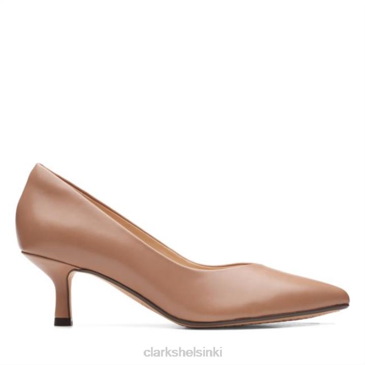 clarks violetti 55 court praline nahka praline nahka Clarks sukupuolineutraali 2DHN6194 praline nahkaa