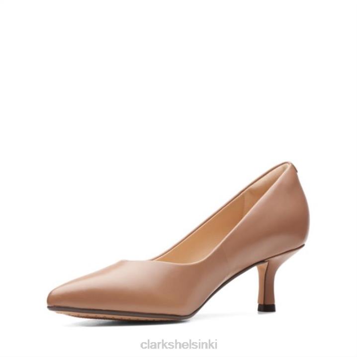 clarks violetti 55 court praline nahka praline nahka Clarks sukupuolineutraali 2DHN6194 praline nahkaa