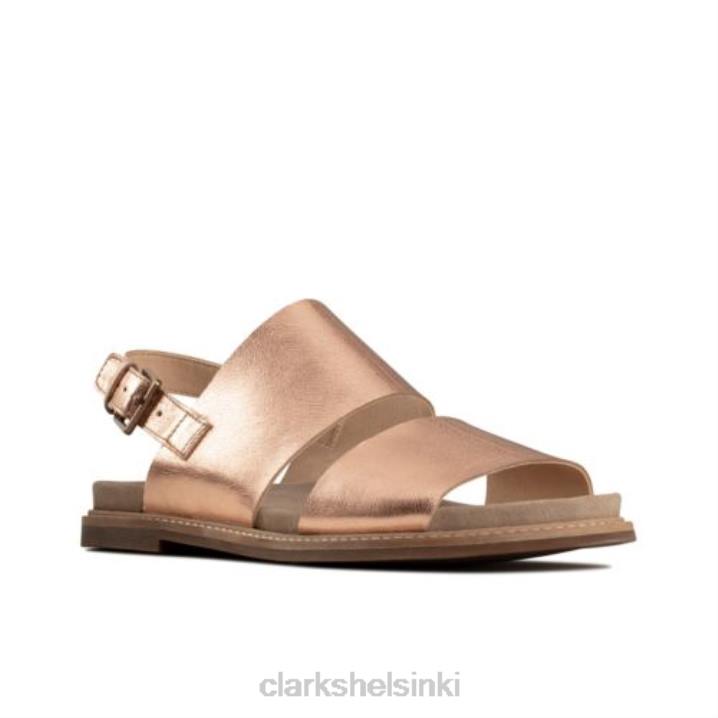 corsio slide rose gold nahkaiset clarks Clarks sukupuolineutraali 2DHN4270 ruusukultainen nahka