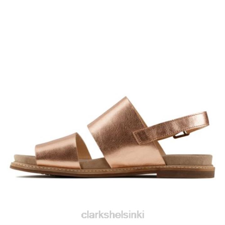 corsio slide rose gold nahkaiset clarks Clarks sukupuolineutraali 2DHN4270 ruusukultainen nahka