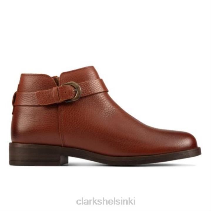 demi 2 tone clarks tummanruskea nahka Clarks sukupuolineutraali 2DHN4223 tummanruskea nahka