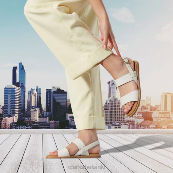 karsea hihna valkoinen clarks valkoinen Clarks sukupuolineutraali 2DHN5229 valkoinen