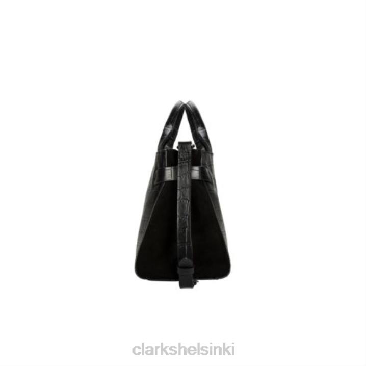 musta krokotiili kirkastaa ella sml Clarks sukupuolineutraali 2DHN4299 musta krokko