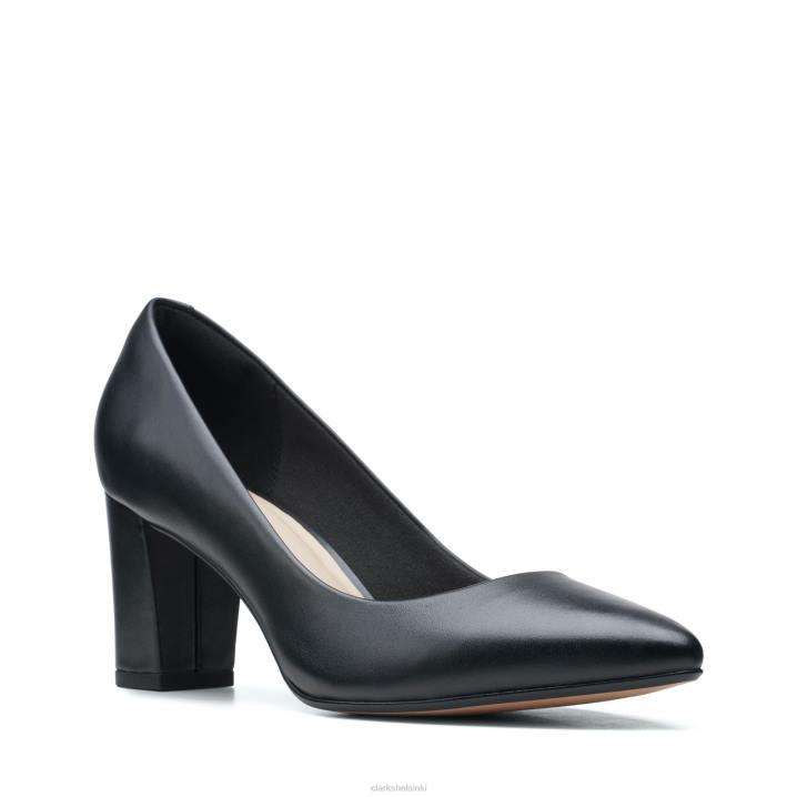 musta nahka clarks aubrie aurinko Clarks sukupuolineutraali 2DHN3339 musta nahka