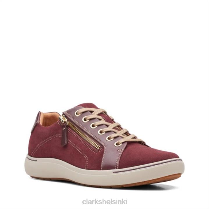 nalle pitsi burgundy clarks burgundy Clarks sukupuolineutraali 2DHN6197 viininpunainen