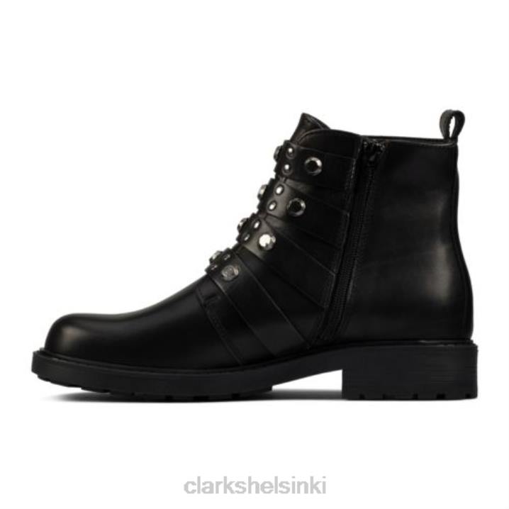 orinoco2 hihna clarks mustaa nahkaa Clarks sukupuolineutraali 2DHN4343 musta nahka