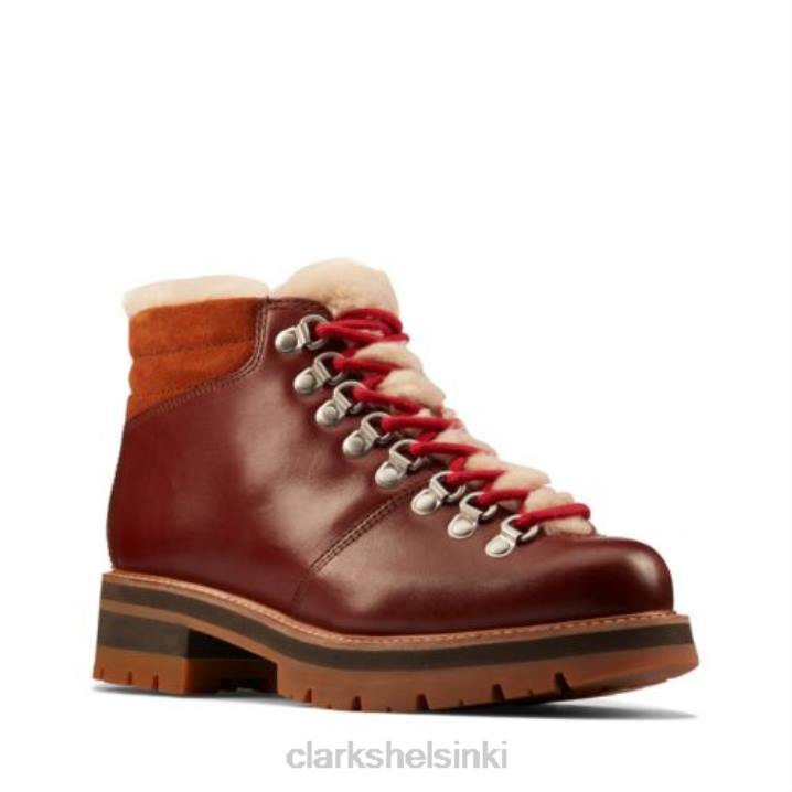 tan wlined lea clarks orianna alppi Clarks sukupuolineutraali 2DHN4136 rusketus uurrettu lea