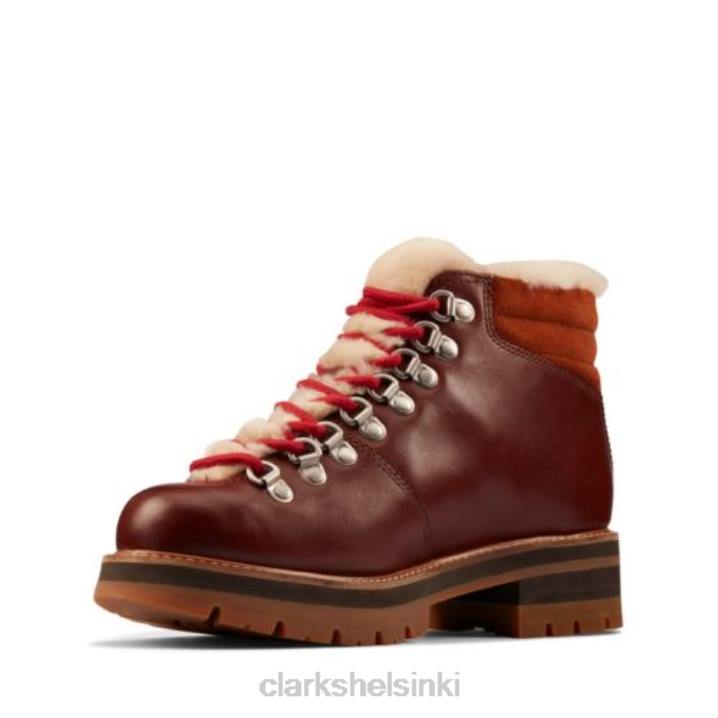 tan wlined lea clarks orianna alppi Clarks sukupuolineutraali 2DHN4136 rusketus uurrettu lea