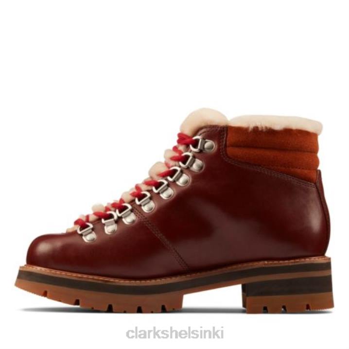 tan wlined lea clarks orianna alppi Clarks sukupuolineutraali 2DHN4136 rusketus uurrettu lea