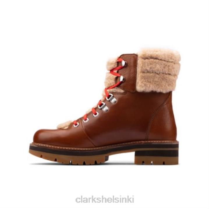 tumma rusketus lea clarks orianna retkeilijä Clarks sukupuolineutraali 2DHN4123 tumma rusketus lea