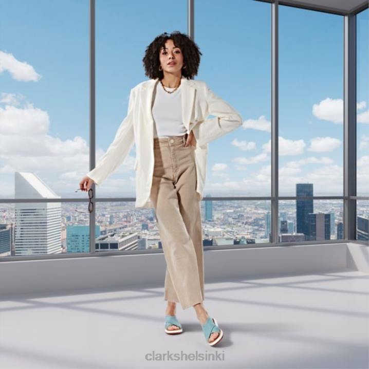 turkoosi neuloa jemsa viiva turkoosi neuloa clarks Clarks sukupuolineutraali 2DHN6388 turkoosi neule