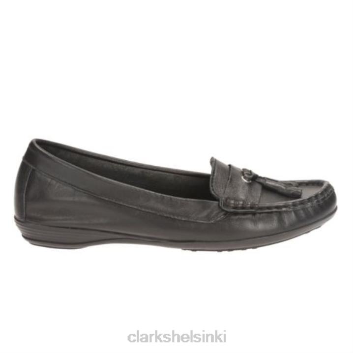 usko clarks mustaa nahkaa Clarks sukupuolineutraali 2DHN4087 musta nahka