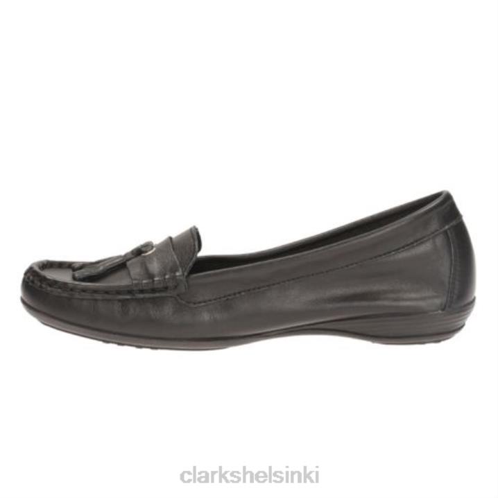 usko clarks mustaa nahkaa Clarks sukupuolineutraali 2DHN4087 musta nahka